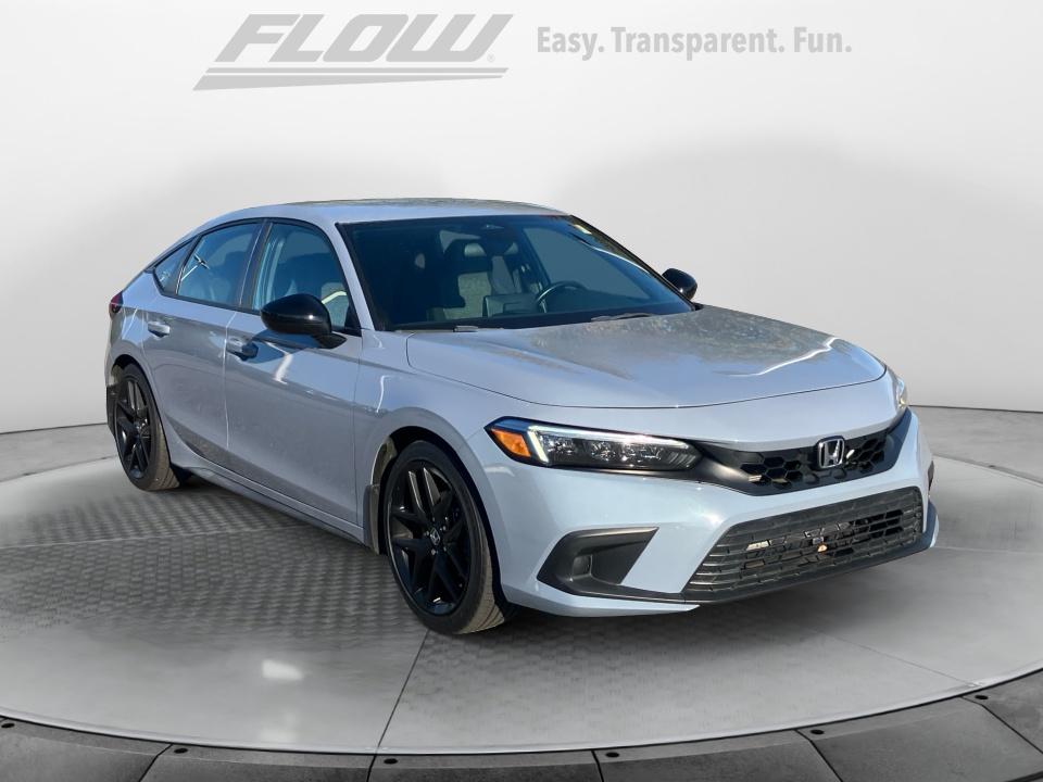 Gray 2022 Honda Civic Hatchback Hatchback Front-Wheel Drive Automatic