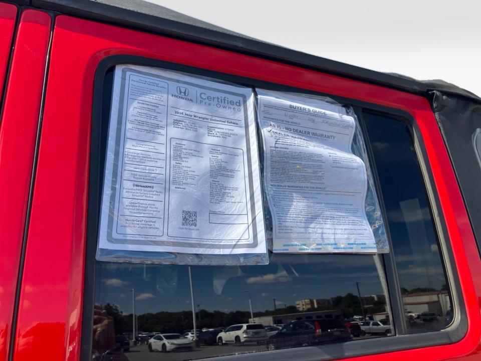 Used 2016 Jeep Wrangler Unlimited SUV