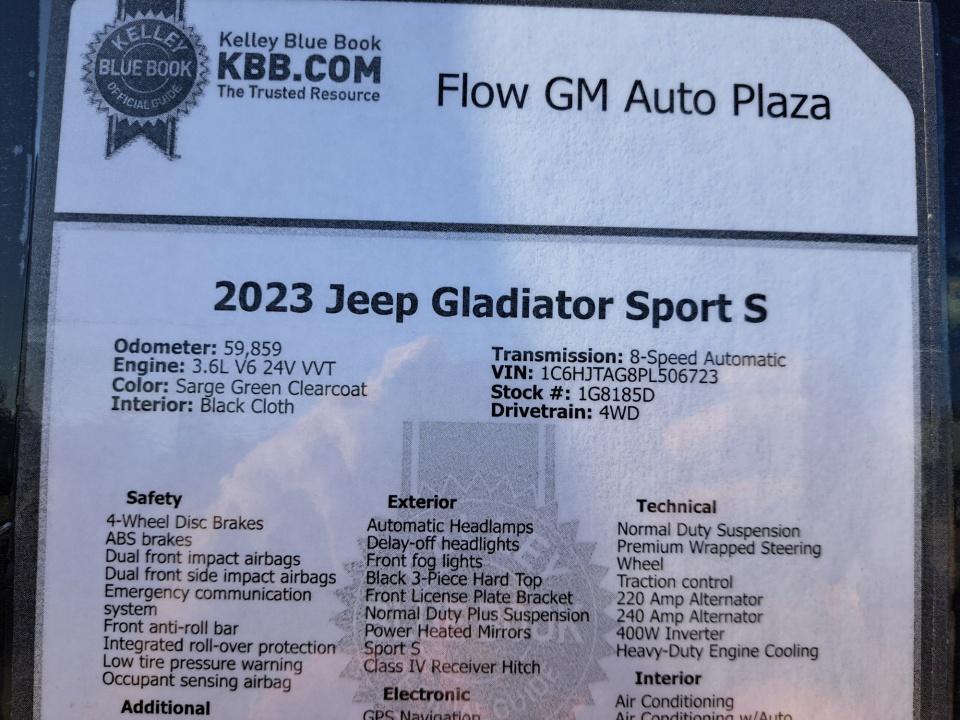 Used 2023 Jeep Gladiator Truck