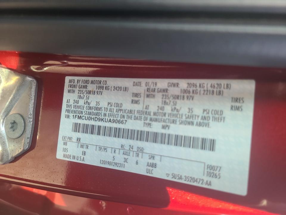 Used 2019 Ford Escape SUV