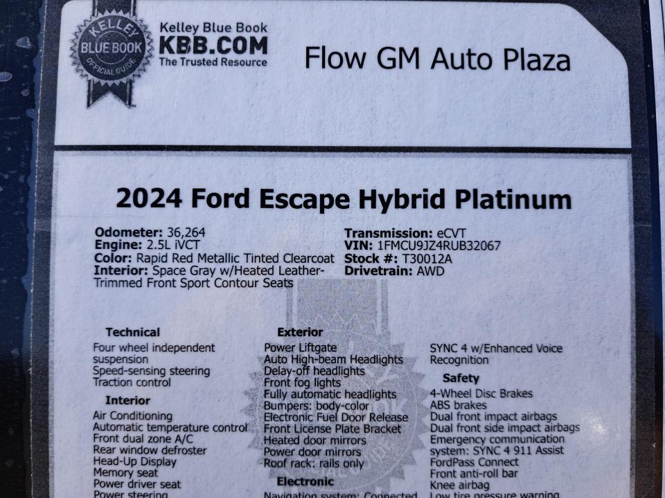Used 2024 Ford Escape SUV