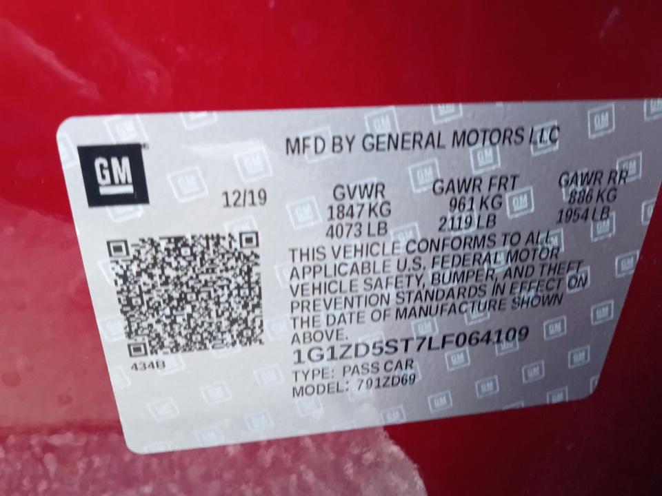 Used 2020 Chevrolet Malibu Sedan
