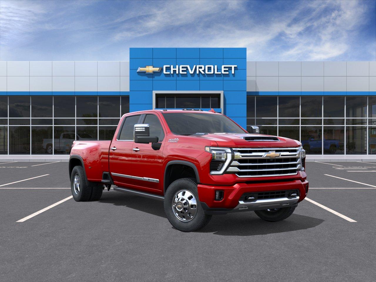Red 2026 Chevrolet Silverado 3500HD Pickup Truck Four-Wheel Drive Automatic