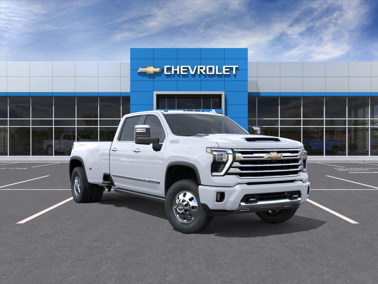 White 2026 Chevrolet Silverado 3500HD Pickup Truck Four-Wheel Drive Automatic
