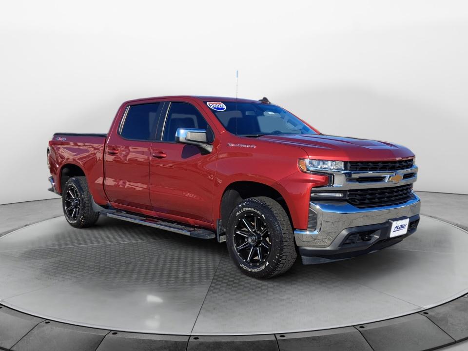 Red 2020 Chevrolet Silverado 1500 Pickup Truck Four-Wheel Drive Automatic