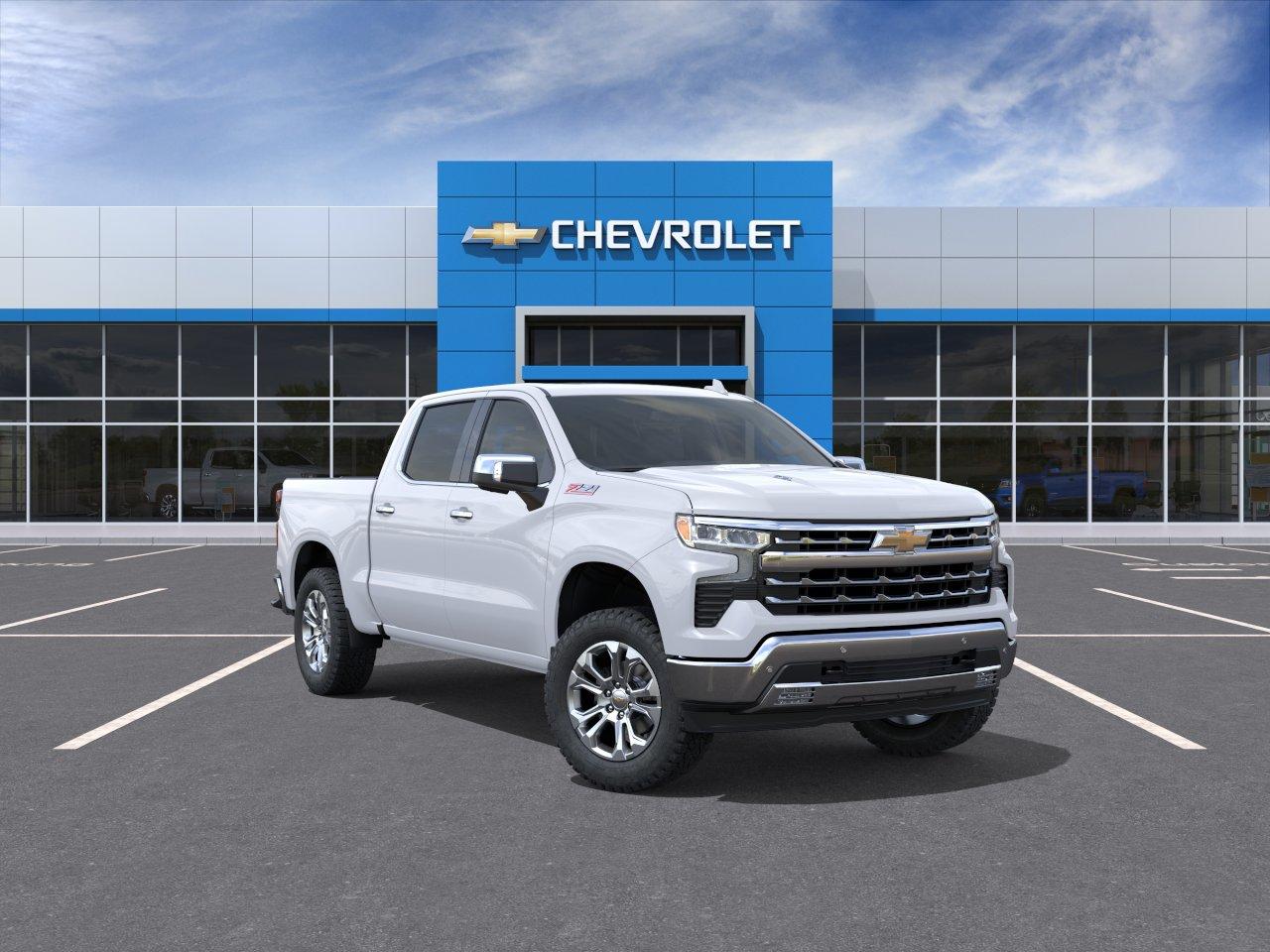 White 2026 Chevrolet Silverado 1500 Pickup Truck Four-Wheel Drive Automatic