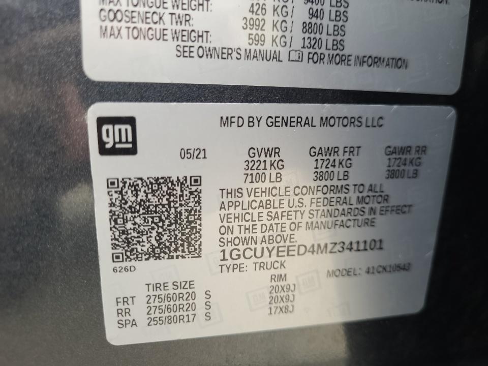 Used 2021 Chevrolet Silverado 1500 Truck