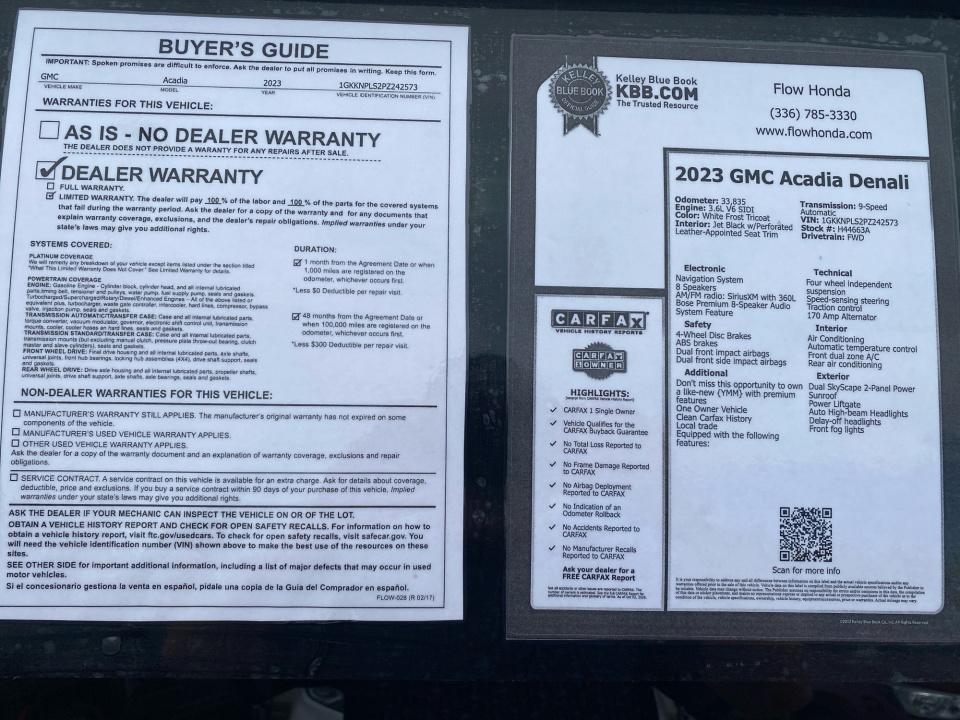 Used 2023 GMC Acadia SUV