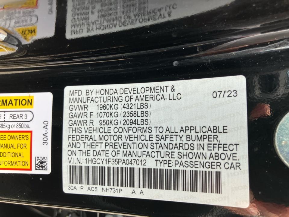 Used 2023 Honda Accord Sedan