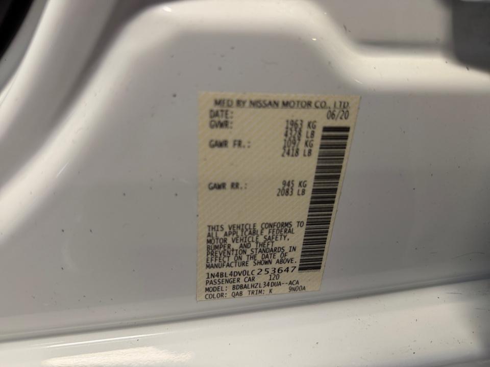 Used 2020 Nissan Altima Sedan