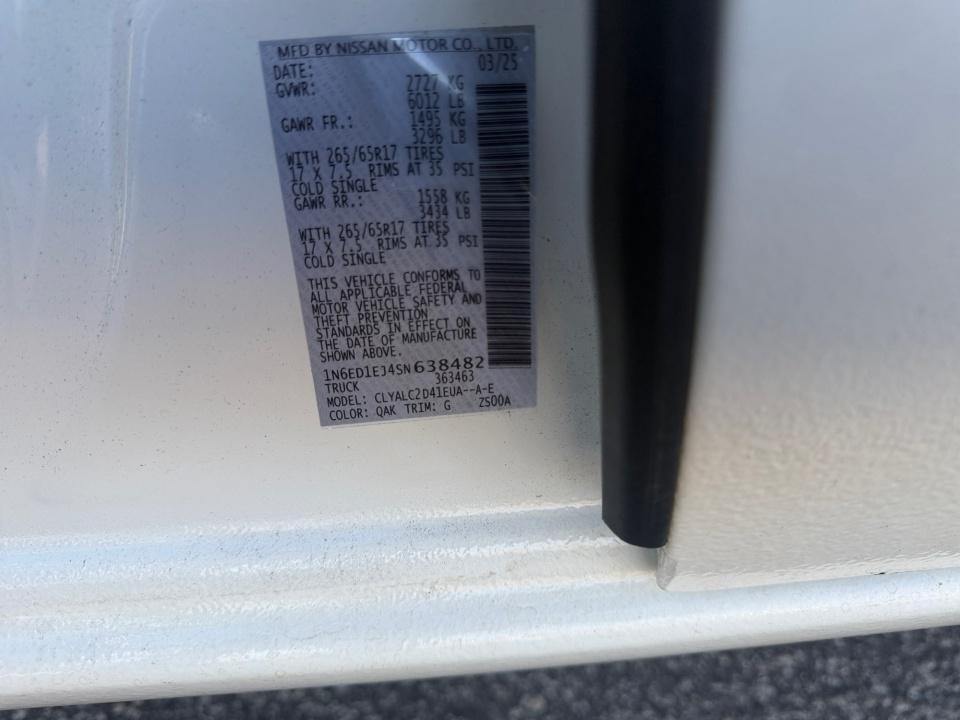 Used 2025 Nissan Frontier Truck