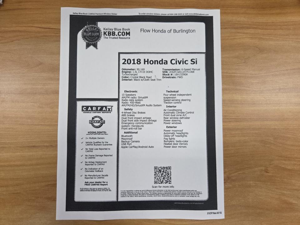 Used 2018 Honda Civic Coupe