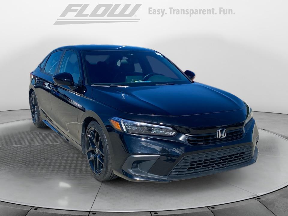 Black 2023 Honda Civic Sedan Front-Wheel Drive Automatic