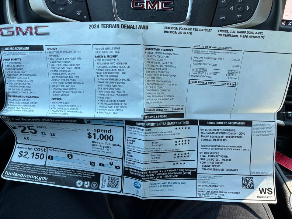 Used 2024 GMC Terrain SUV