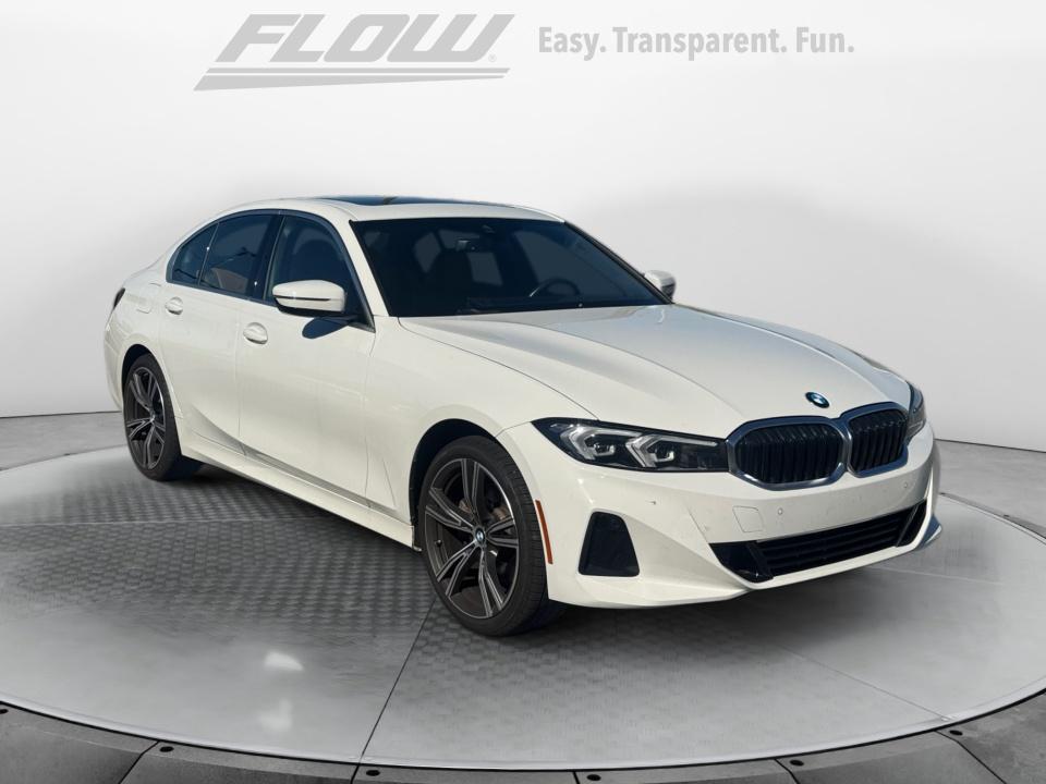 White 2024 BMW 3 Series Sedan Rear-Wheel Drive Automatic