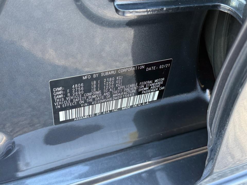 Used 2021 Subaru Legacy Sedan