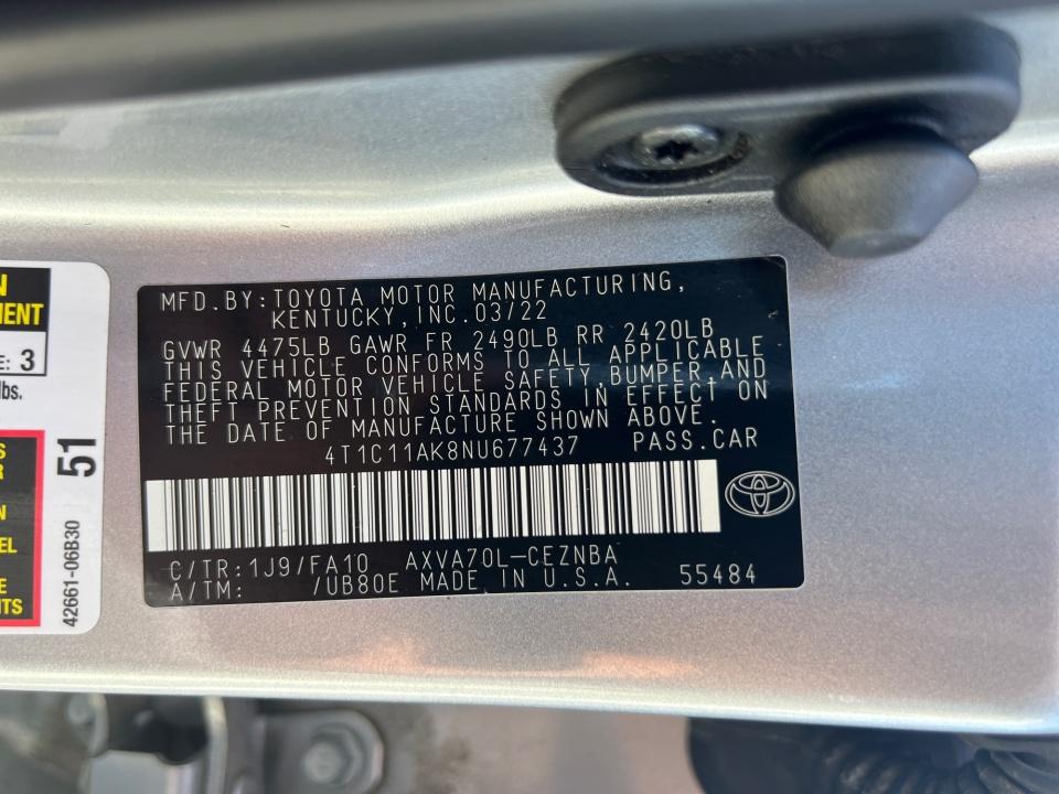 Used 2022 Toyota Camry Sedan