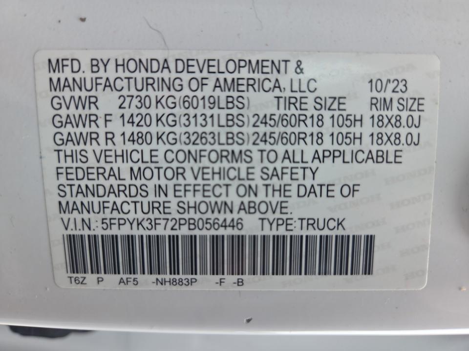 Used 2023 Honda Ridgeline Truck