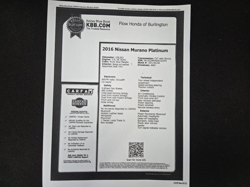 Used 2016 Nissan Murano SUV