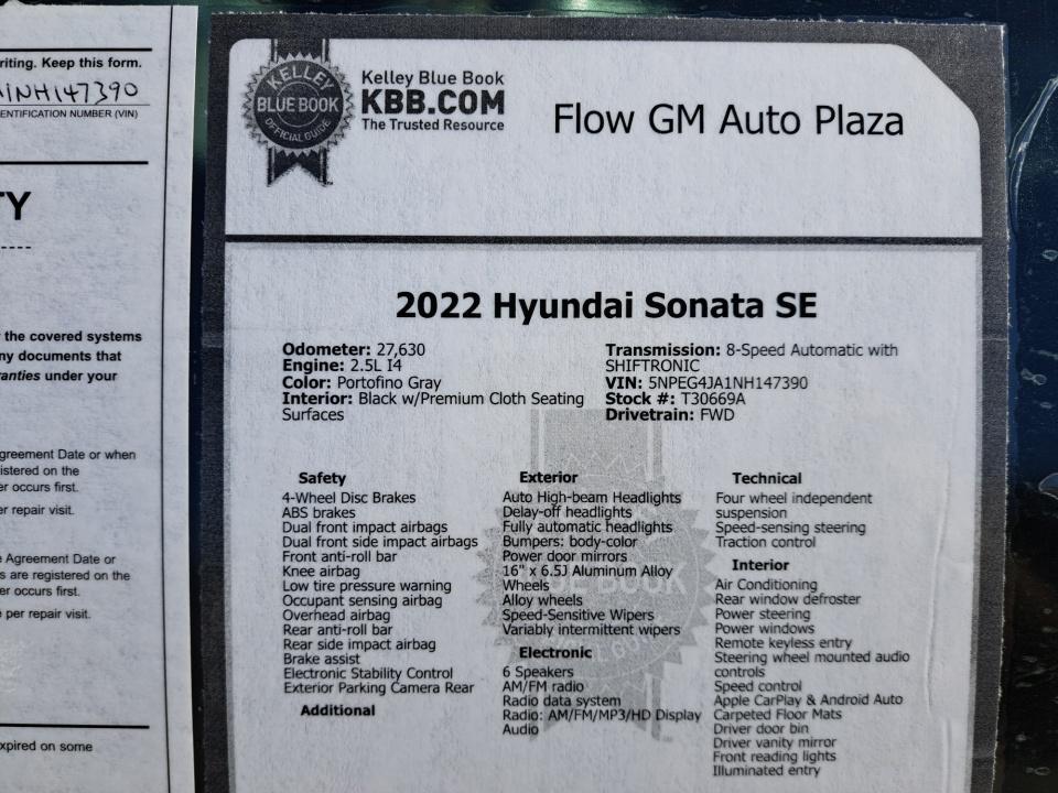 Used 2022 Hyundai Sonata Sedan