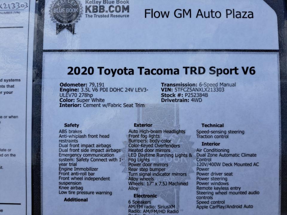 Used 2020 Toyota Tacoma Truck