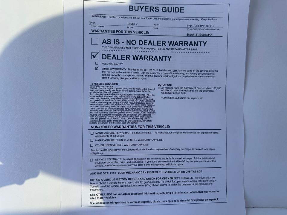 Used 2021 Tesla Model Y SUV