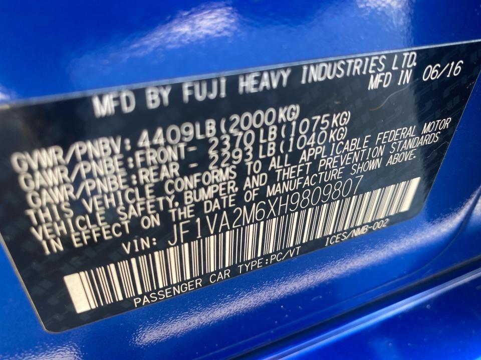 Used 2017 Subaru WRX STI Sedan