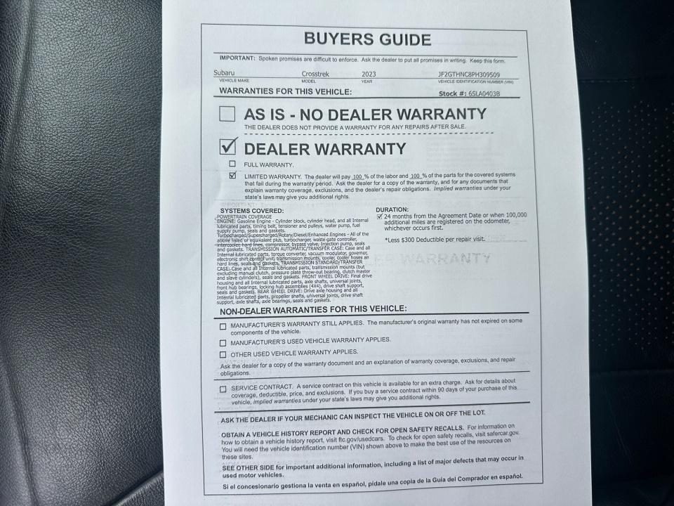 Used 2023 Subaru Crosstrek SUV