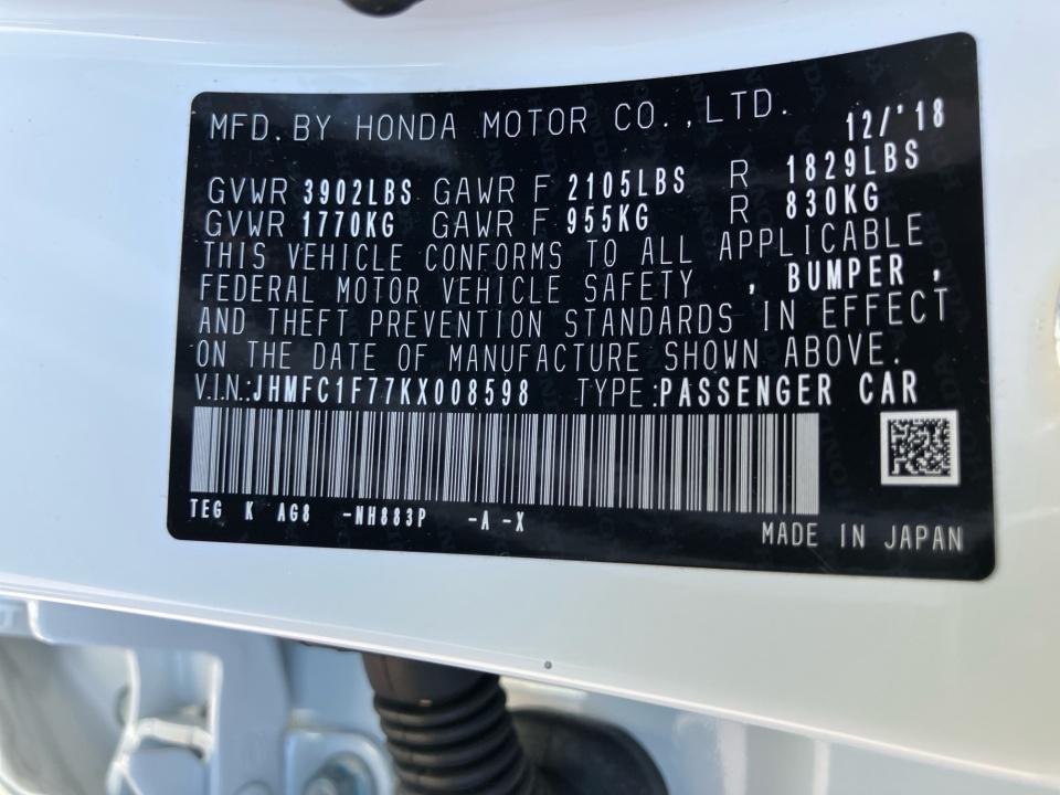 Used 2019 Honda Civic Sedan