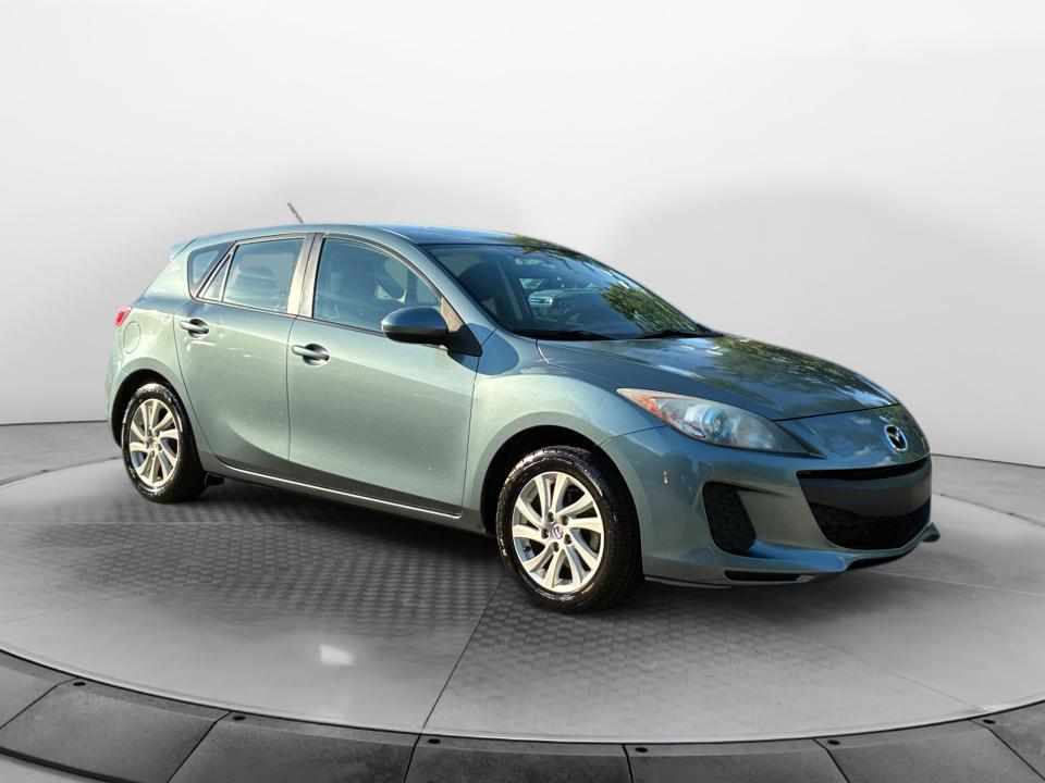 Black 2012 Mazda MAZDA3 Hatchback Front-Wheel Drive Manual