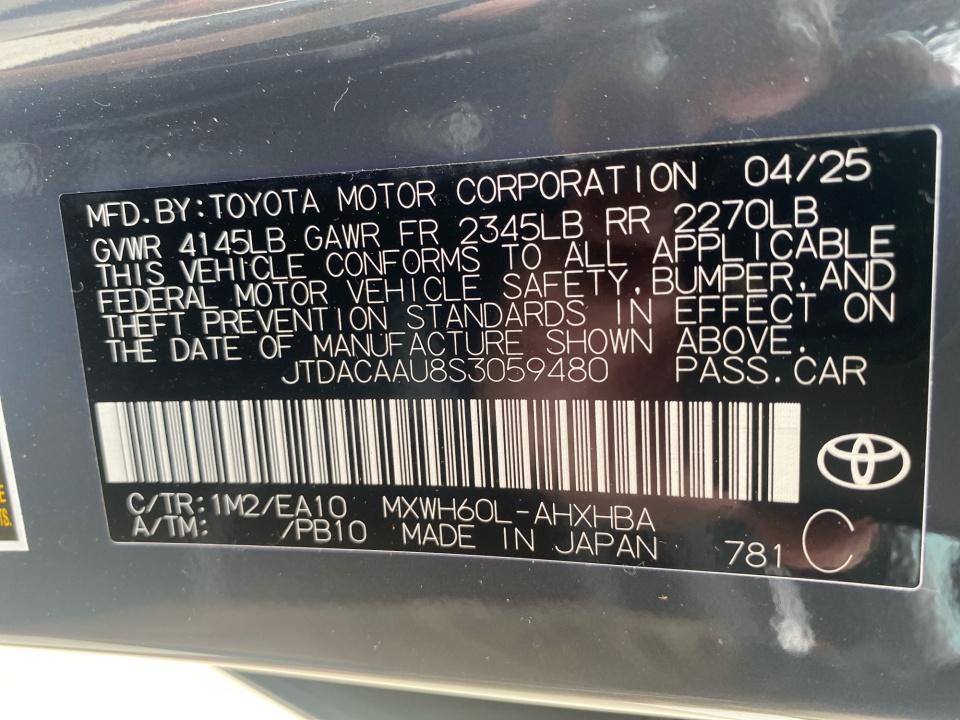 Used 2025 Toyota Prius Hatchback