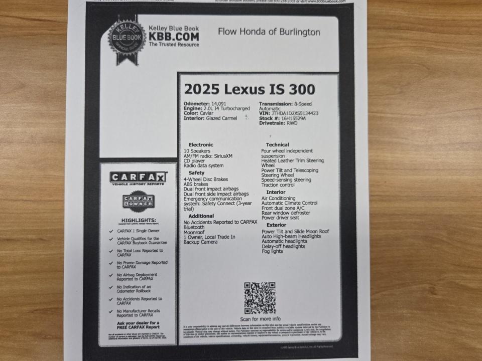 Used 2025 Lexus IS 300 Sedan