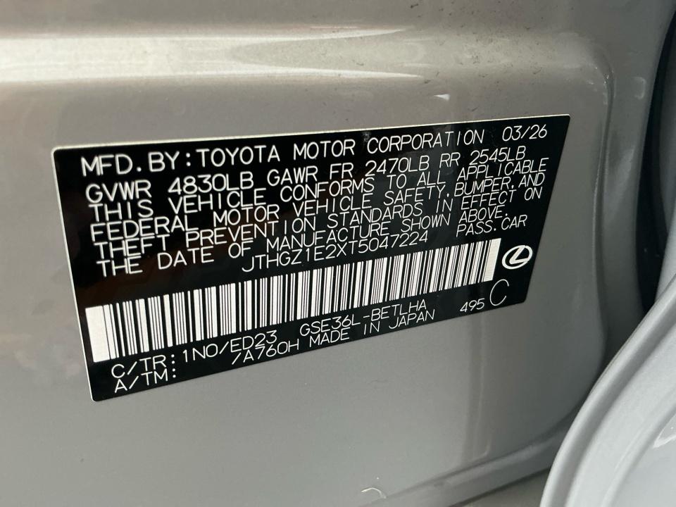 Used 2026 Lexus IS 350 Sedan
