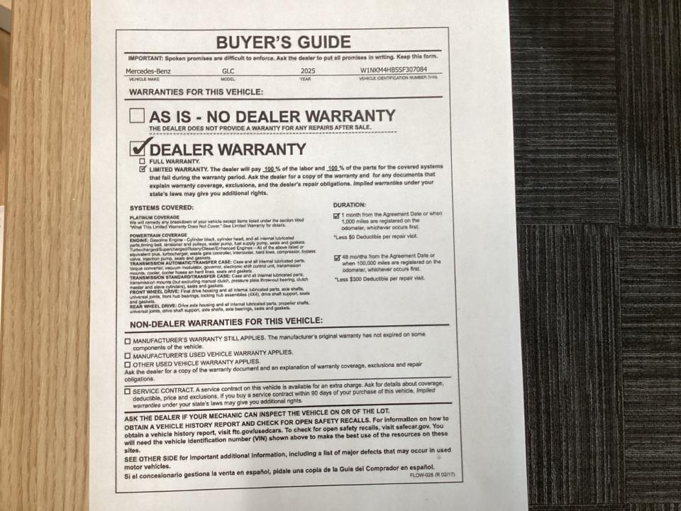 Used 2025 Mercedes-benz GLC 300 SUV
