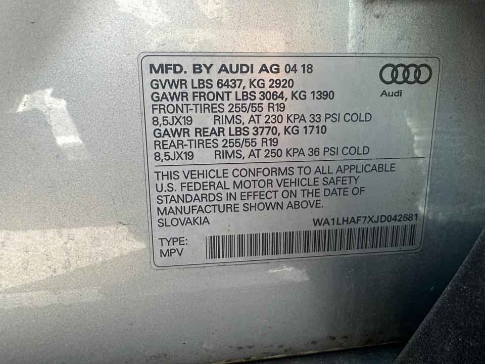 Used 2018 Audi Q7 SUV