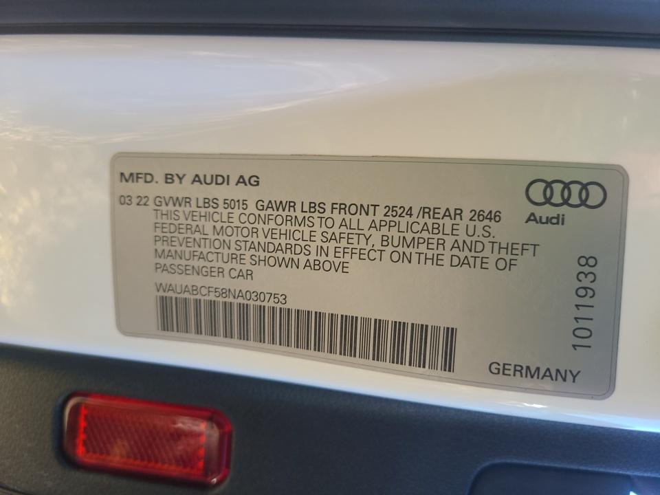 Used 2022 Audi A5 Sportback Hatchback