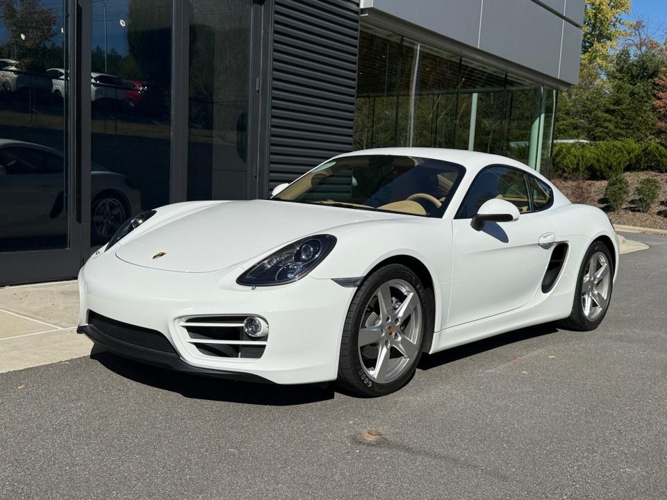 White 2014 Porsche Cayman Coupe Rear-Wheel Drive Automatic