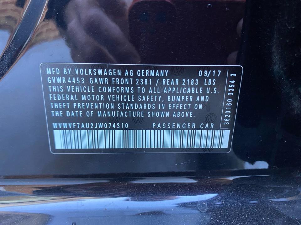 Used 2018 Volkswagen Golf R Hatchback